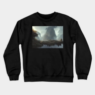 landscape nature wallpaper aestetic dreamland Crewneck Sweatshirt